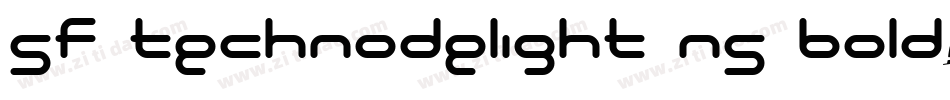 SF Technodelight NS Bold字体转换